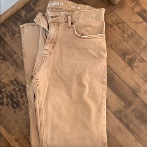 Mossimo supply Co khaki stretch pants